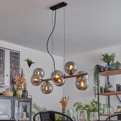 Gastor Suspension, Boule lumineuse, Suspension Fumé, 8 lumières