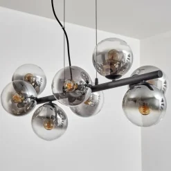 Gastor Suspension, Boule lumineuse, Suspension Clair, Fumé, 8 lumières