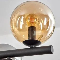 Gastor Suspension, Boule lumineuse, Suspension Ambre, Fumé, 10 lumières