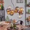 Gastor Suspension, Boule lumineuse, Suspension Ambre, Clair, Fumé, 10 lumières