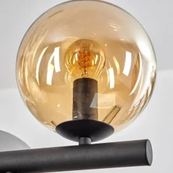 Gastor Suspension, Boule lumineuse, Suspension Ambre, Clair, Fumé, 10 lumières