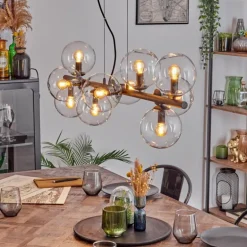 Gastor Suspension, Boule lumineuse, Suspension Clair, 10 lumières