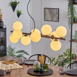 Gastor Suspension, Boule lumineuse, Suspension Blanc, 10 lumières
