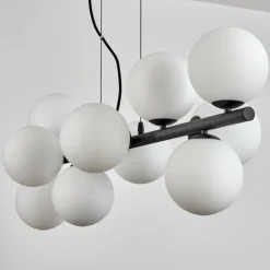 Gastor Suspension, Boule lumineuse, Suspension Blanc, 10 lumières