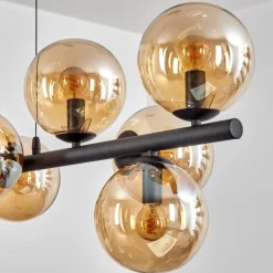 Gastor Suspension, Boule lumineuse, Suspension Ambre, 10 lumières