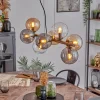 Gastor Suspension, Boule lumineuse, Suspension Ambre, Clair, Fumé, 8 lumières