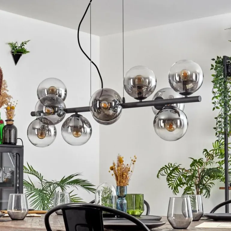 Gastor Suspension, Boule lumineuse, Suspension Clair, Fumé, 10 lumières