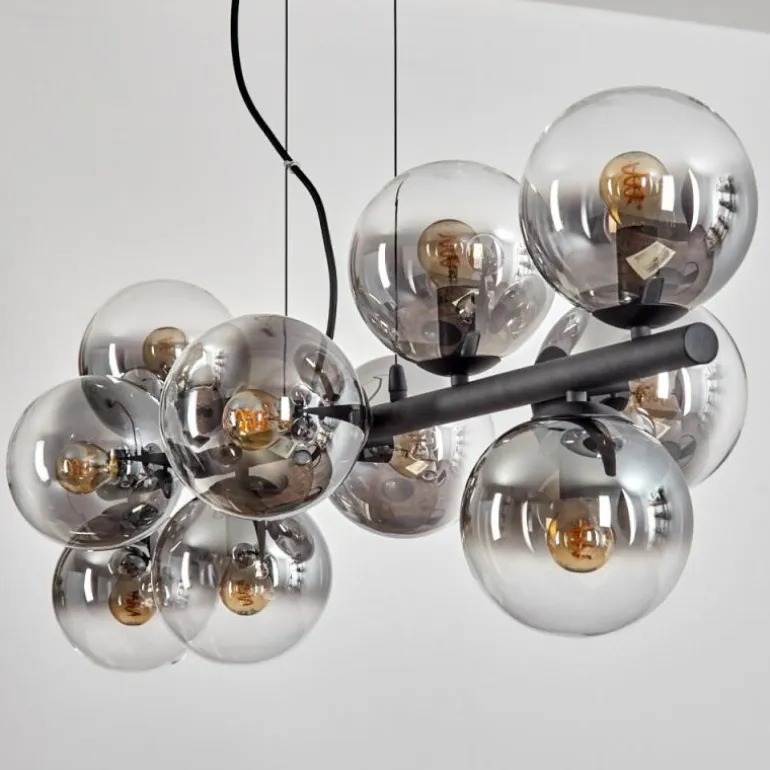 Gastor Suspension, Boule lumineuse, Suspension Clair, Fumé, 10 lumières