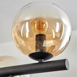 Gastor Suspension, Boule lumineuse, Suspension Ambre, Clair, 10 lumières