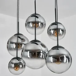 Gastor Suspension, Boule lumineuse, Suspension Clair, Fumé, 6 lumières
