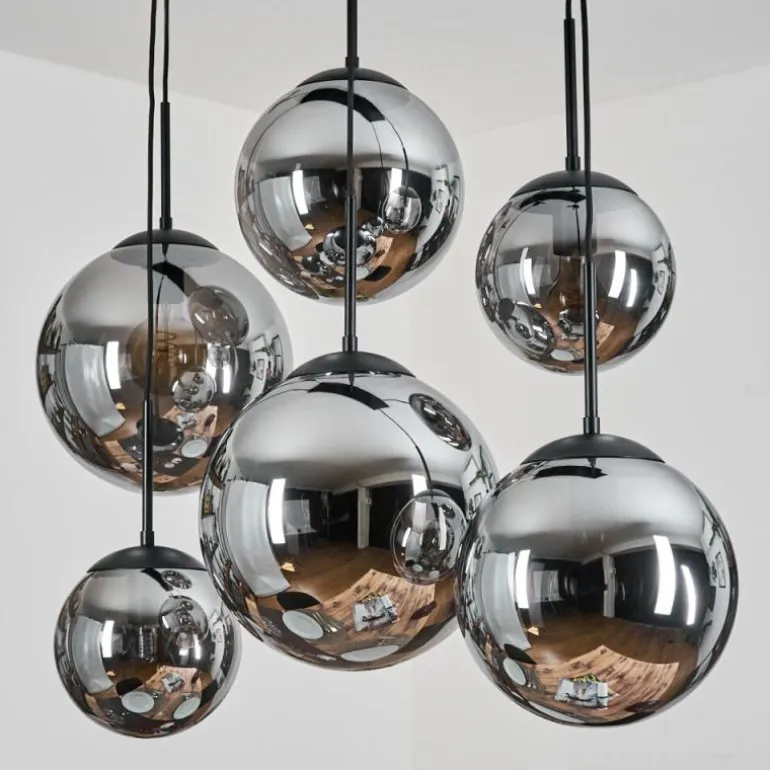 Gastor Suspension, Boule lumineuse, Suspension Fumé, 6 lumières