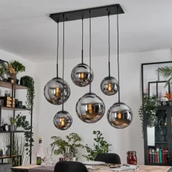 Gastor Suspension, Boule lumineuse, Suspension Fumé, 6 lumières