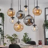 Gastor Suspension, Boule lumineuse, Suspension Ambre, Clair, Fumé, 8 lumières