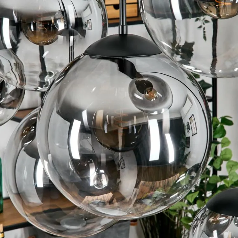 Gastor Suspension, Boule lumineuse, Suspension Clair, Fumé, 8 lumières