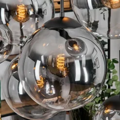 Gastor Suspension, Boule lumineuse, Suspension Clair, Fumé, 8 lumières