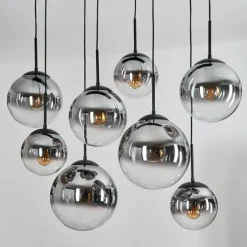 Gastor Suspension, Boule lumineuse, Suspension Clair, Fumé, 8 lumières