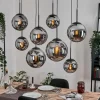 Gastor Suspension, Boule lumineuse, Suspension Fumé, 8 lumières