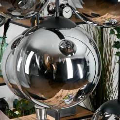 Gastor Suspension, Boule lumineuse, Suspension Fumé, 8 lumières