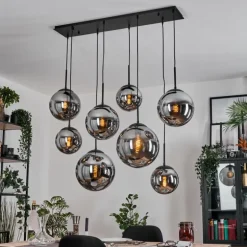 Gastor Suspension, Boule lumineuse, Suspension Fumé, 8 lumières