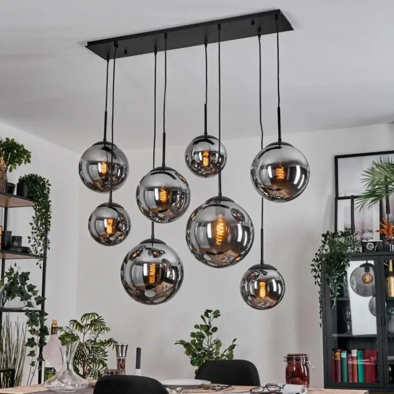 Gastor Suspension, Boule lumineuse, Suspension Fumé, 8 lumières