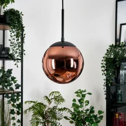 Gastor Suspension, Boule lumineuse, Suspension Cuivré, 1 lumière