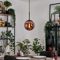 Gastor Suspension, Boule lumineuse, Suspension Cuivré, 1 lumière