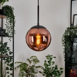 Gastor Suspension, Boule lumineuse, Suspension Cuivré, 1 lumière