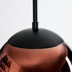 Gastor Suspension, Boule lumineuse, Suspension Clair, Cuivré, 1 lumière