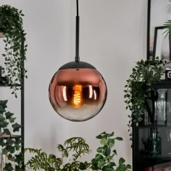 Gastor Suspension, Boule lumineuse, Suspension Clair, Cuivré, 1 lumière