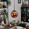 Gastor Suspension, Boule lumineuse, Suspension Cuivré, 1 lumière