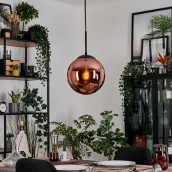 Gastor Suspension, Boule lumineuse, Suspension Cuivré, 1 lumière