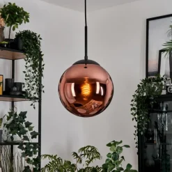 Gastor Suspension, Boule lumineuse, Suspension Cuivré, 1 lumière