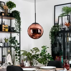 Gastor Suspension, Boule lumineuse, Suspension Cuivré, 1 lumière