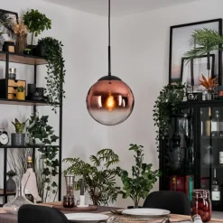 Gastor Suspension, Boule lumineuse, Suspension Clair, Cuivré, 1 lumière