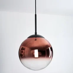 Gastor Suspension, Boule lumineuse, Suspension Clair, Cuivré, 1 lumière