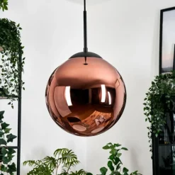 Gastor Suspension, Boule lumineuse, Suspension Cuivré, 1 lumière