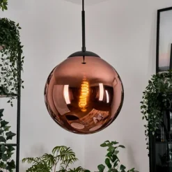 Gastor Suspension, Boule lumineuse, Suspension Cuivré, 1 lumière