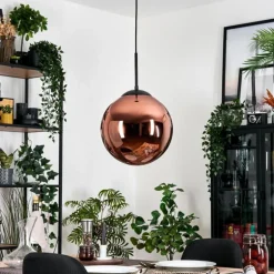Gastor Suspension, Boule lumineuse, Suspension Cuivré, 1 lumière