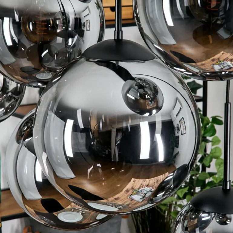 Gastor Suspension, Boule lumineuse, Suspension Fumé, 8 lumières