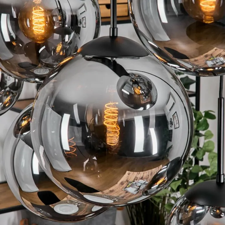 Gastor Suspension, Boule lumineuse, Suspension Fumé, 8 lumières