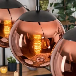 Gastor Suspension, Boule lumineuse, Suspension Cuivré, 3 lumières