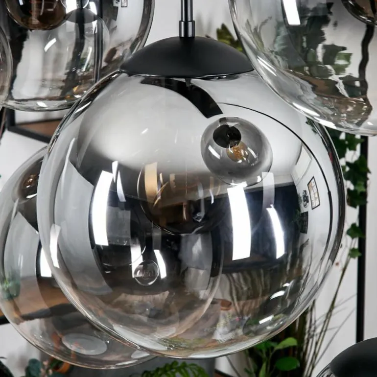 Gastor Suspension, Boule lumineuse, Suspension Clair, Fumé, 8 lumières