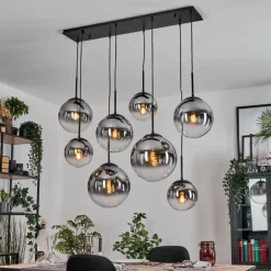 Gastor Suspension, Boule lumineuse, Suspension Clair, Fumé, 8 lumières