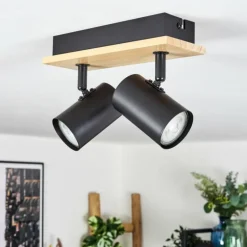 Gesteira Plafonnier, Spot de plafond Écru, Noir, 2 lumières