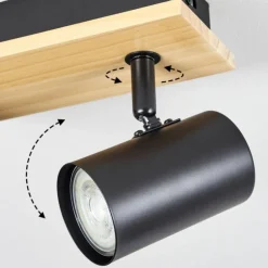 Gesteira Plafonnier, Spot de plafond Écru, Noir, 2 lumières