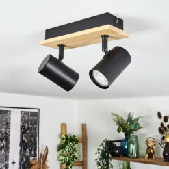 Gesteira Plafonnier, Spot de plafond Écru, Noir, 2 lumières