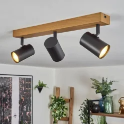 Gesteira Plafonnier, Spot de plafond Écru, Noir, 3 lumières