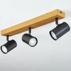 Gesteira Plafonnier, Spot de plafond Écru, Noir, 3 lumières