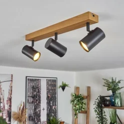 Gesteira Plafonnier, Spot de plafond Écru, Noir, 3 lumières