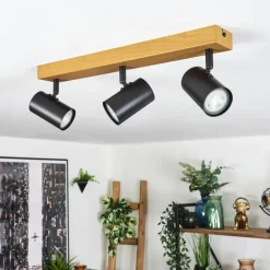 Gesteira Plafonnier, Spot de plafond Écru, Noir, 3 lumières